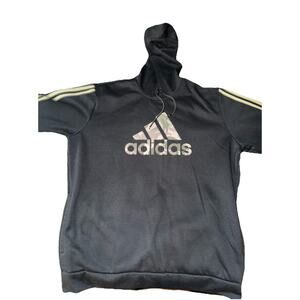 Adidas Black Men's Size XL Hoodie Training Sweatshirt With Pockets H39888